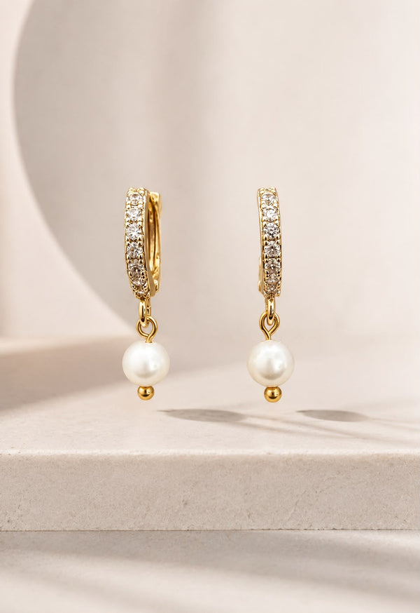 Aretes Aurora pearl